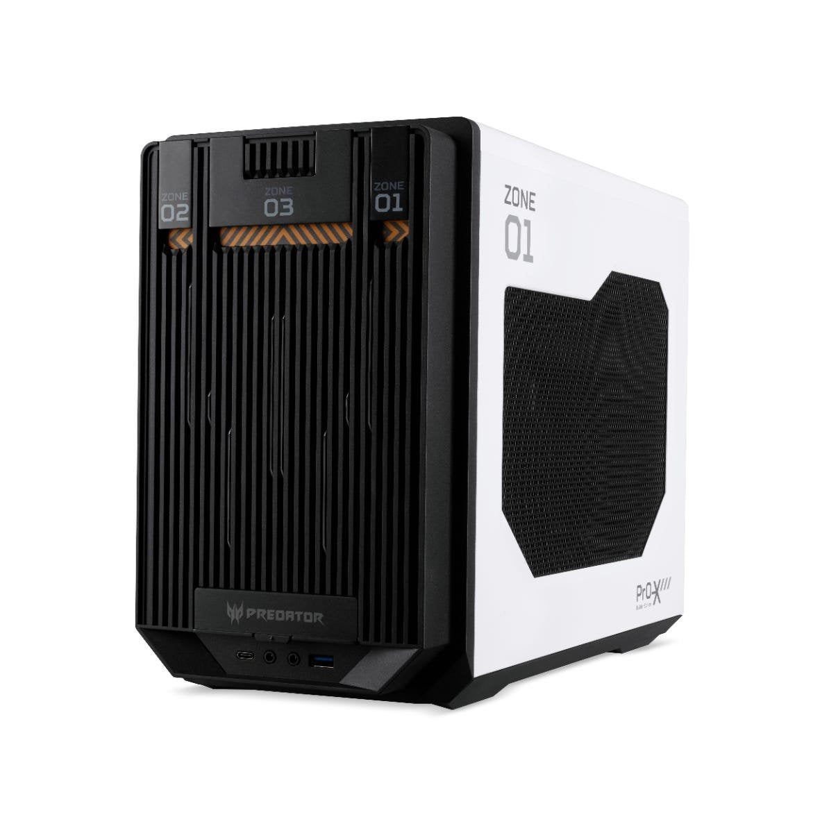 EAN 4711474035134 - Acer DC.Z3XEE.001 carcasa de ordenador Escritorio Negro, Blanco imagen 3