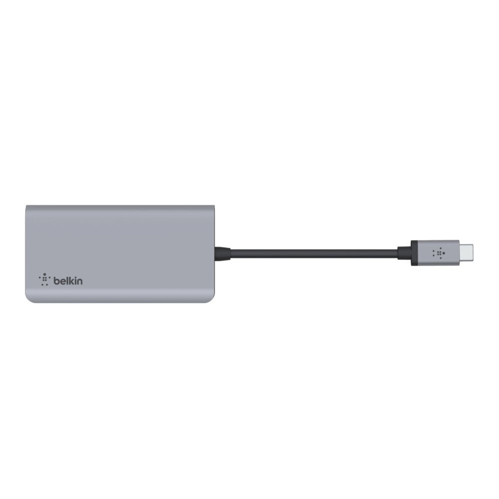 Adaptador Multimedia Belkin Avc006btsgy Usb-C A Usb-C Pd 2xusb 3.0 Hdmi 4k 100w