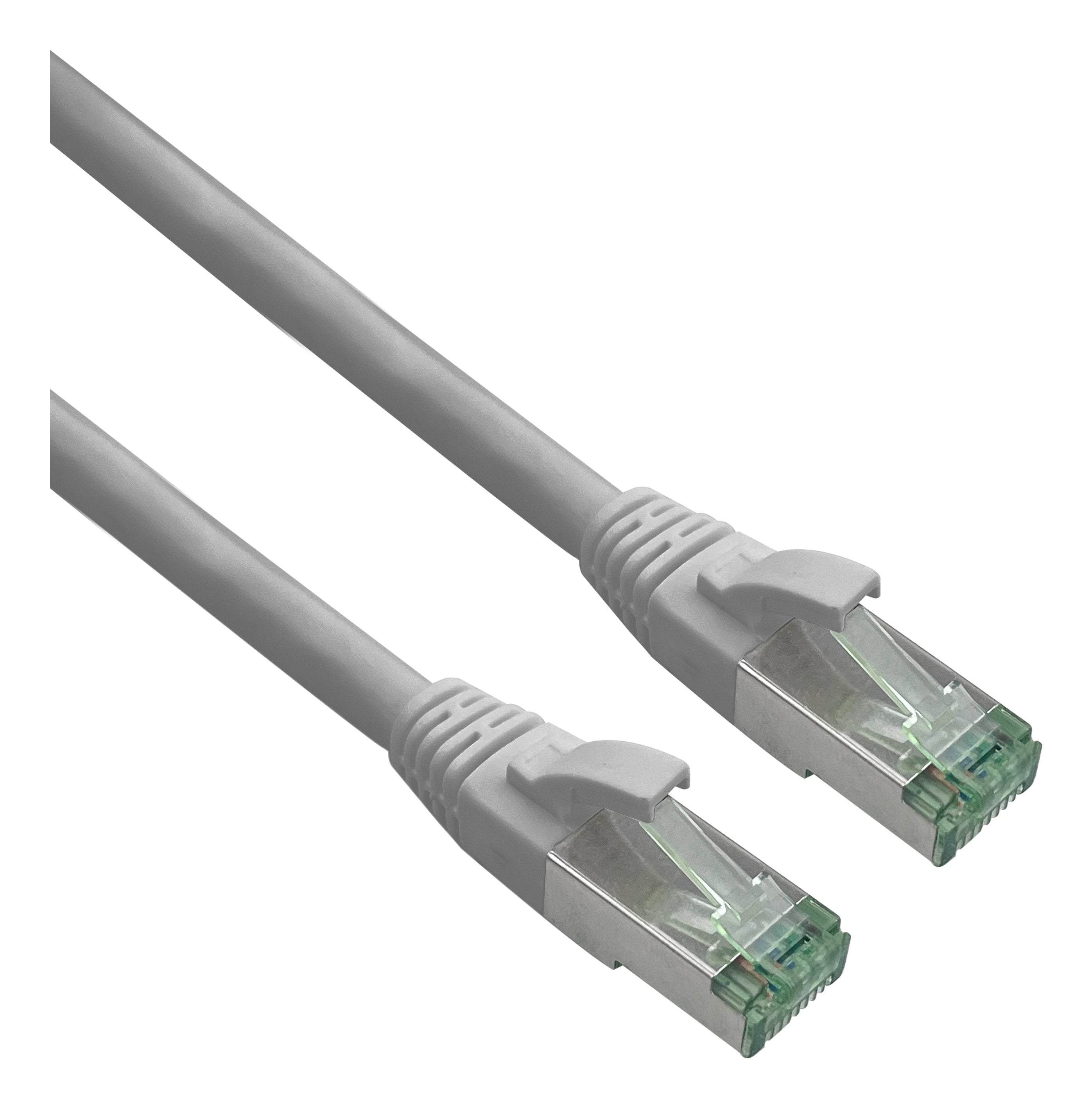 Helos Grs Certificado Cat 6a Cable De Red Con Cat 7 Rohkabel Tpe Gris 20,0m
