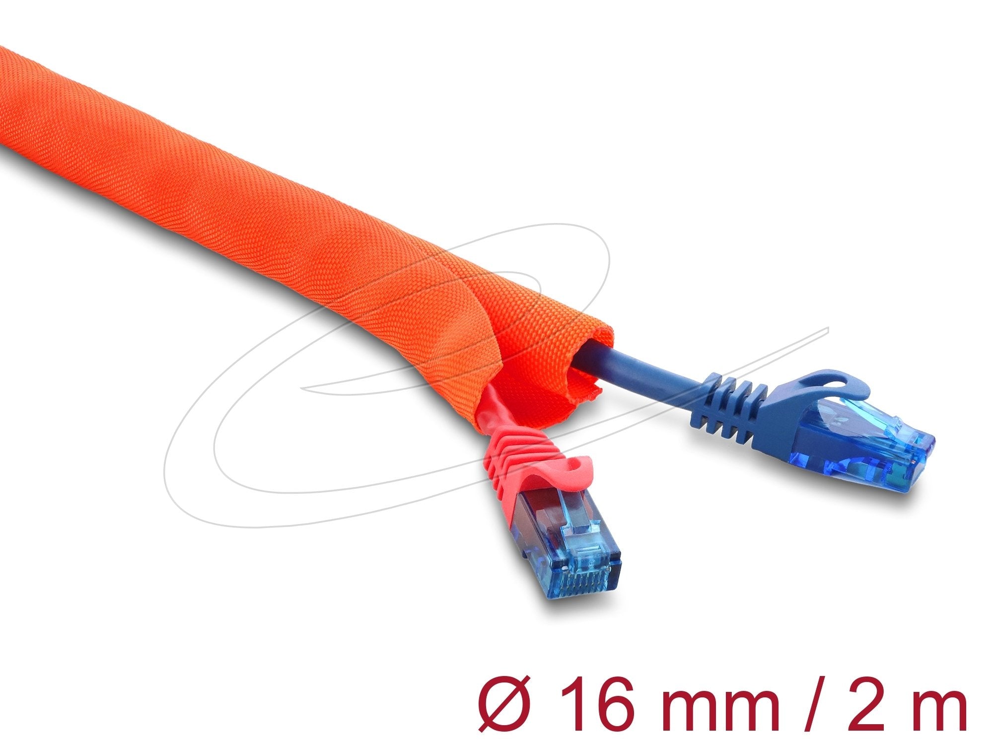 Delock Cableschutzschlauch Selbstschliessend 2 M X 16 Mm Orange
