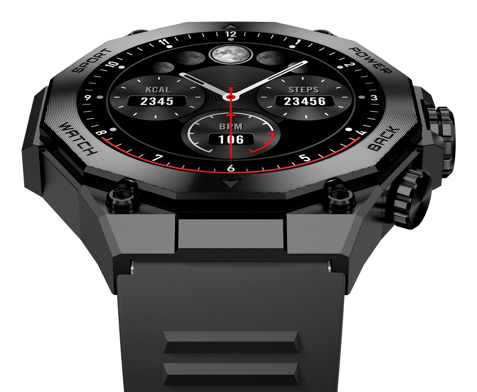 Ksix Smartwatch Titanium - Ritmo Cardiaco - Control De Sueño - Color Negro