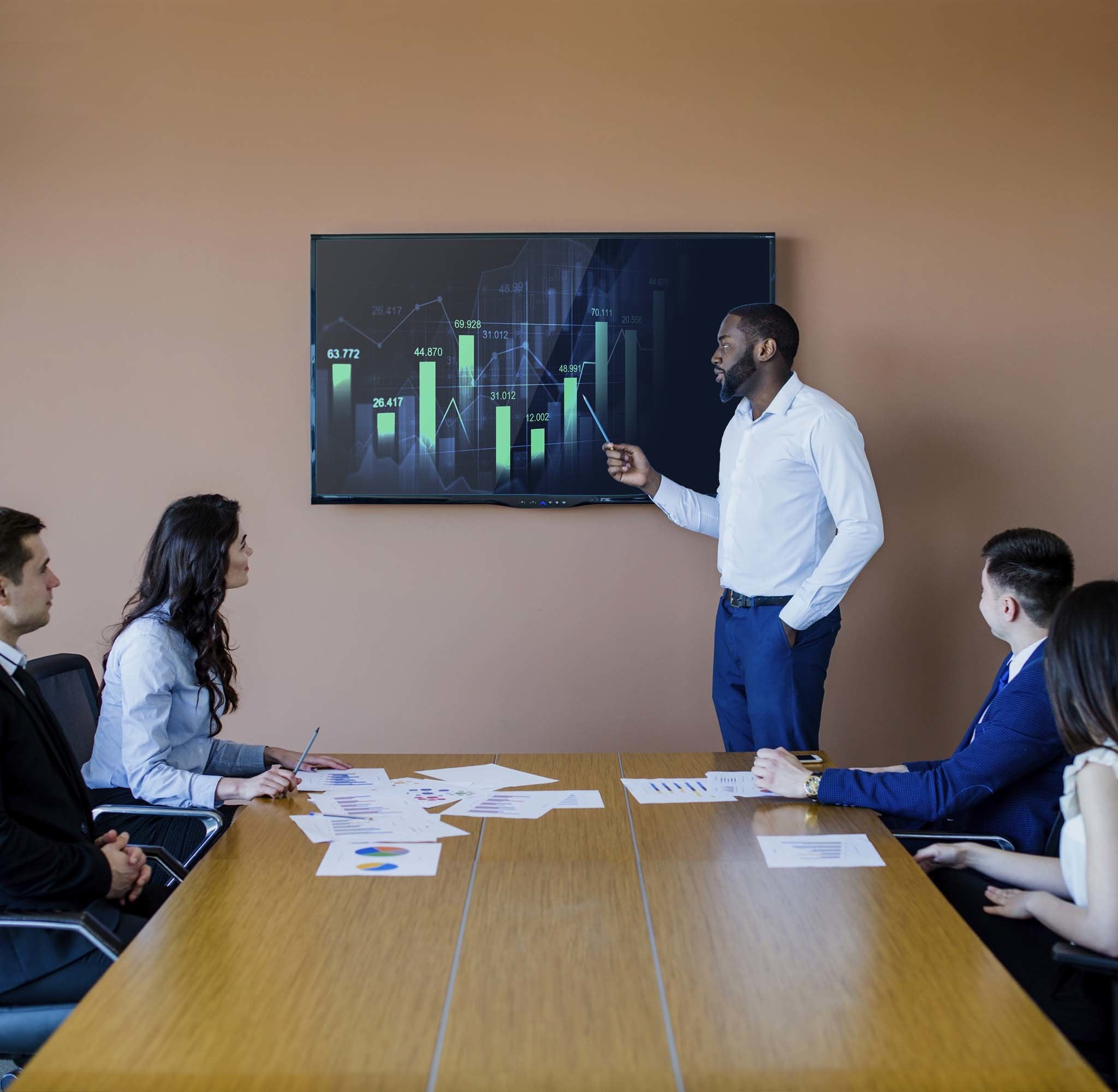 Edbak Ewb200c-B Soporte De Pared Para Pantalla Plana 165,1 Cm (65") Negro