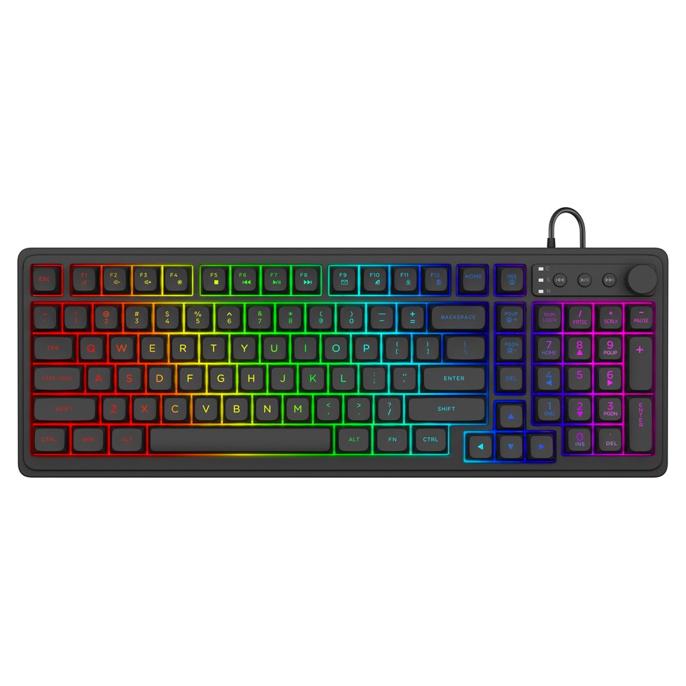 Savio Galaxis Teclado Juego Usb Qwerty Inglés De Ee. Uu. Negro
