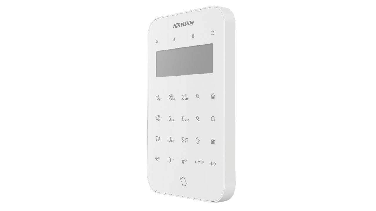 Teclado Inalámbrico Táctil Pantalla Lcd Grado 2 Axpro Hikvision