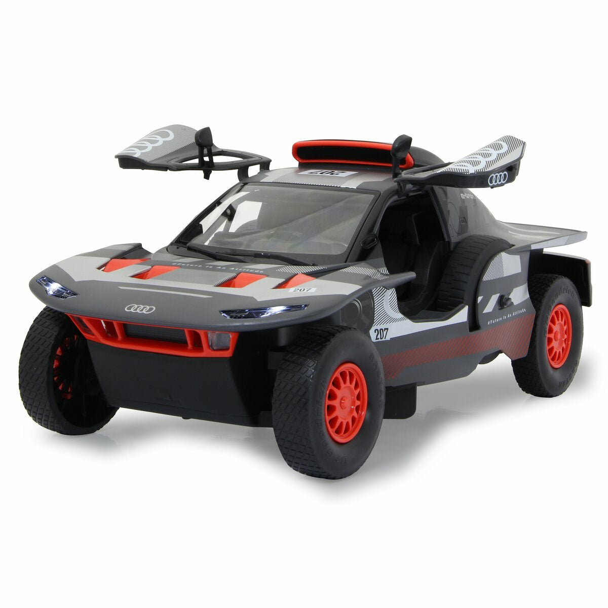 Audi Rs Q E-Tron E2 1:14 Grey 2,4ghz Manual Door