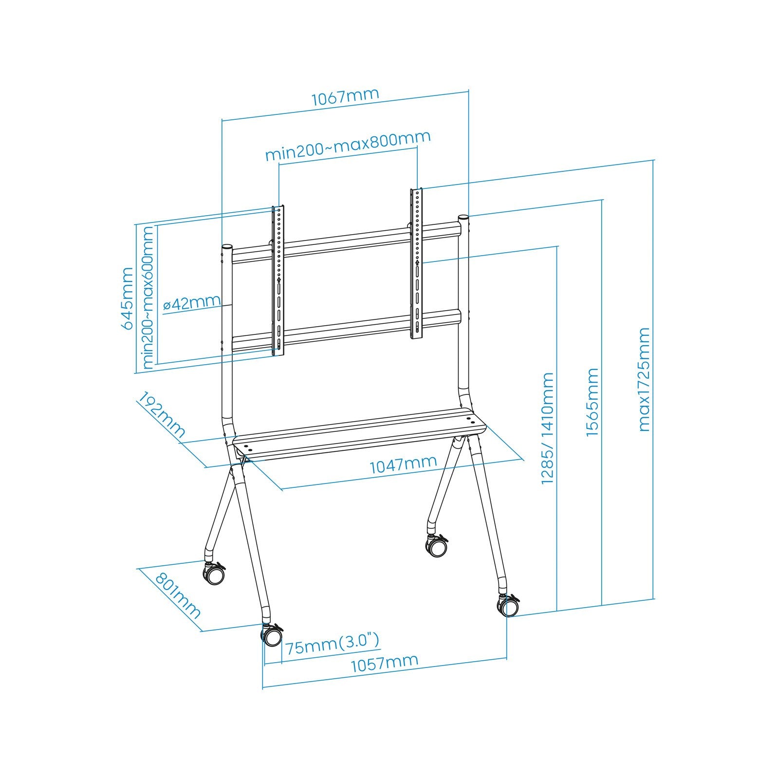 EAN 8433281013490 - TooQ iSTAND 2,18 m (86") imagen 4