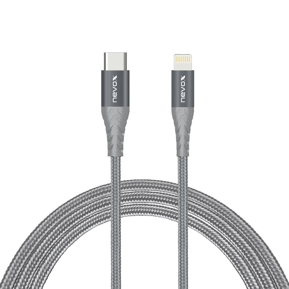 EAN 4250686408843 - nevox 1884 cable de conector Lightning 0,5 m Gris, Plata imagen 1