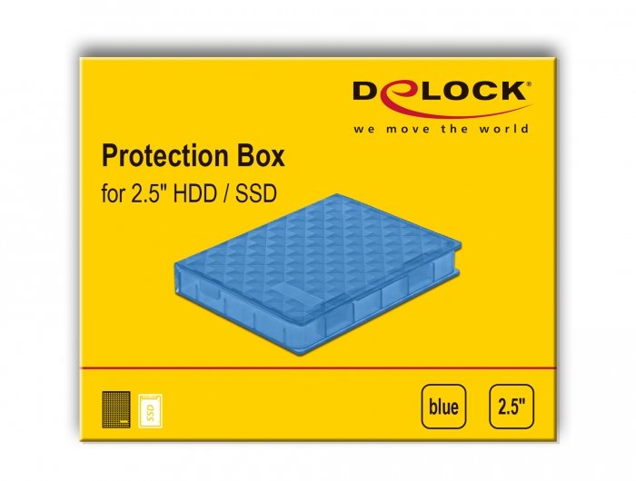 Schutzbox Für 2.5? Hdd Ssd Blau