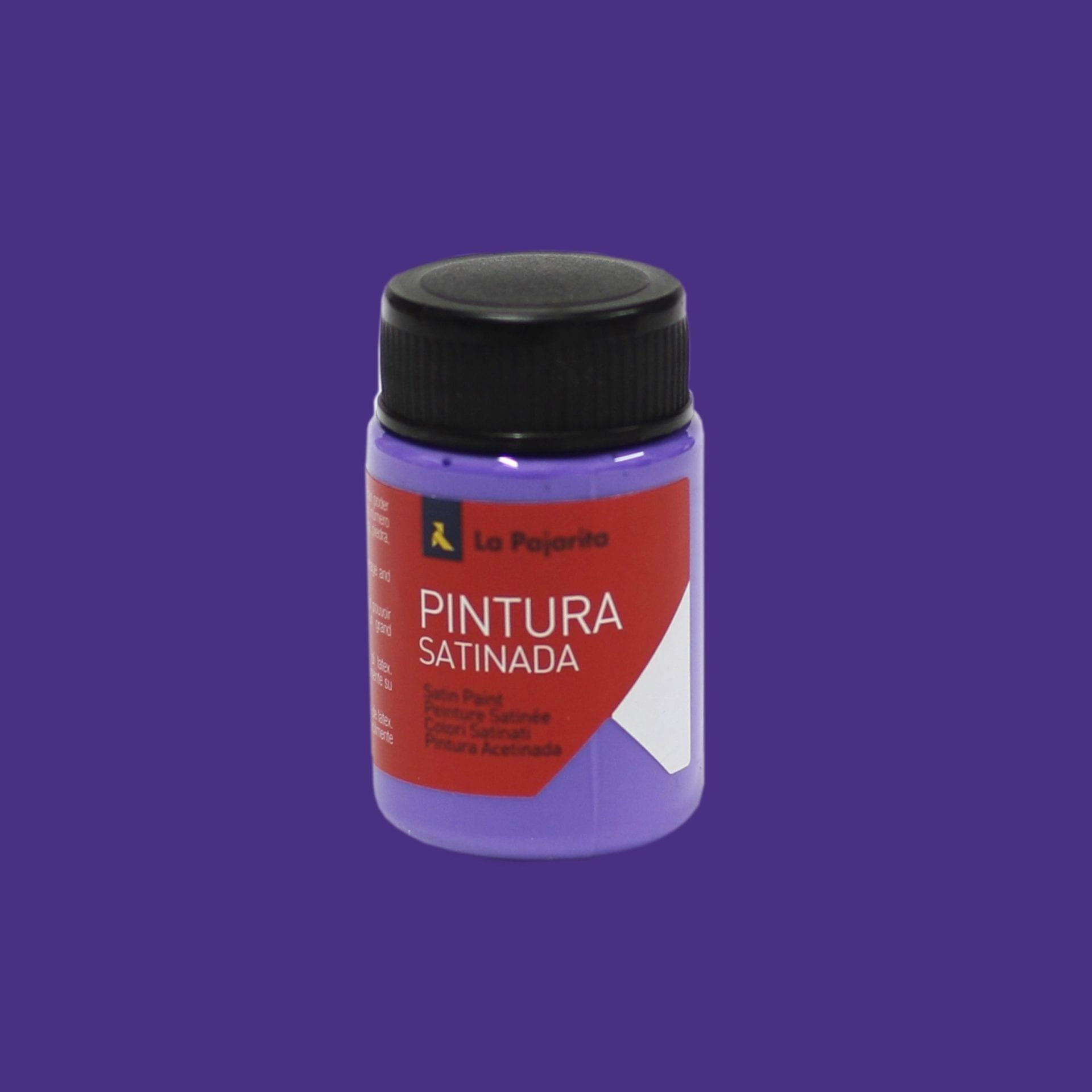 La Pajarita Témpera Escolar Bote De 35ml Satinada Violeta L-13