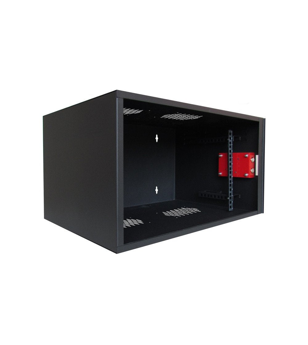Armario Mural Wp Rws-12506-B De Seguridad 12u - Puerta Corrediza - Antirrobo Clase Rc4 - 560x600x592mm - Negro