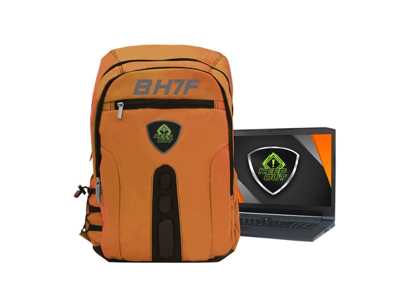 Keep Out Mochila Gaming Bk7 Full Naranja 15,6\1