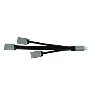 Logilink Ua0315 Hub De Interfaz Usb 3.2 Gen 1 (3.1 Gen 1) Type-C 5000 Mbit/S Negro, Gris