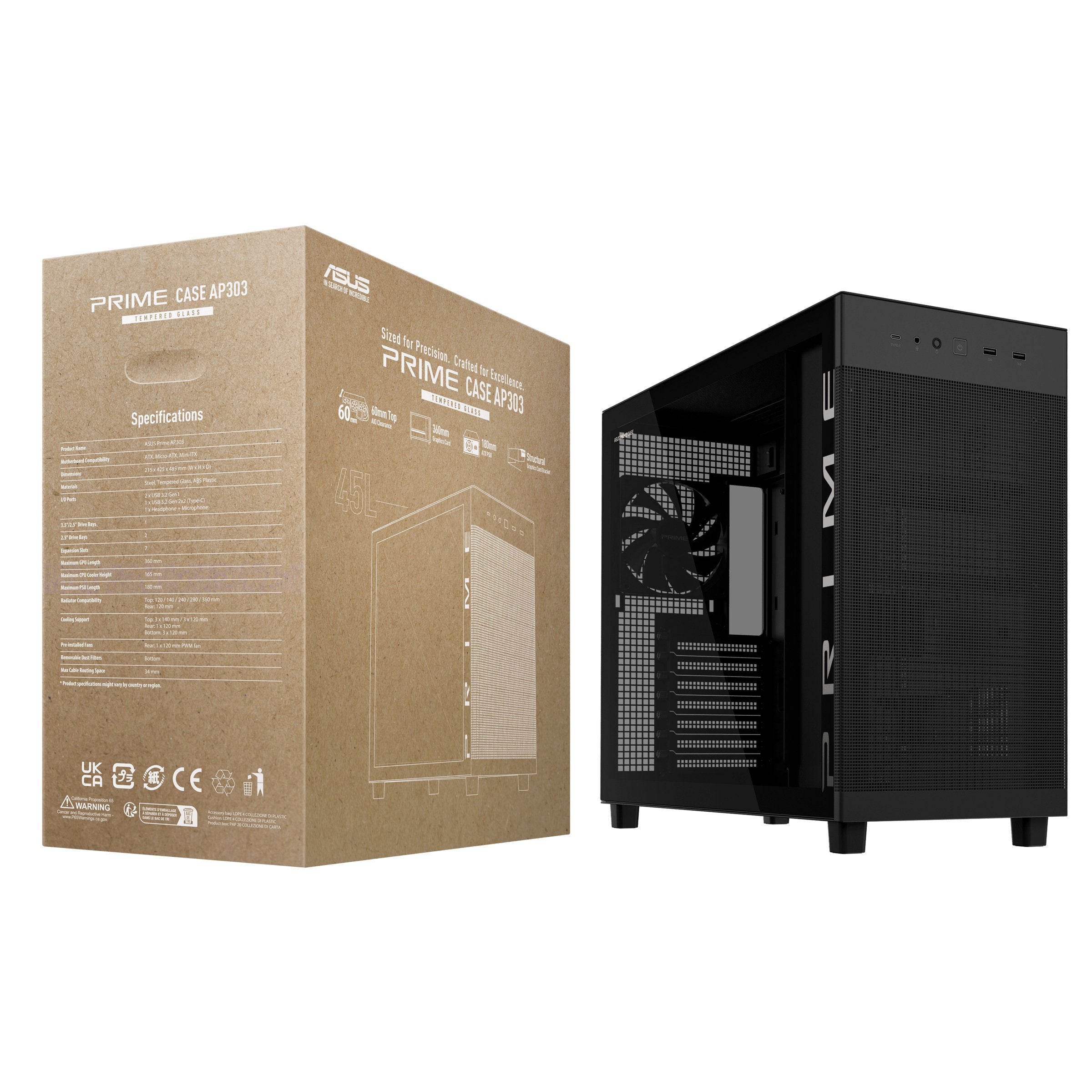 EAN 4711636165068 - ASUS PRIME AP303 TG Black Negro imagen 16