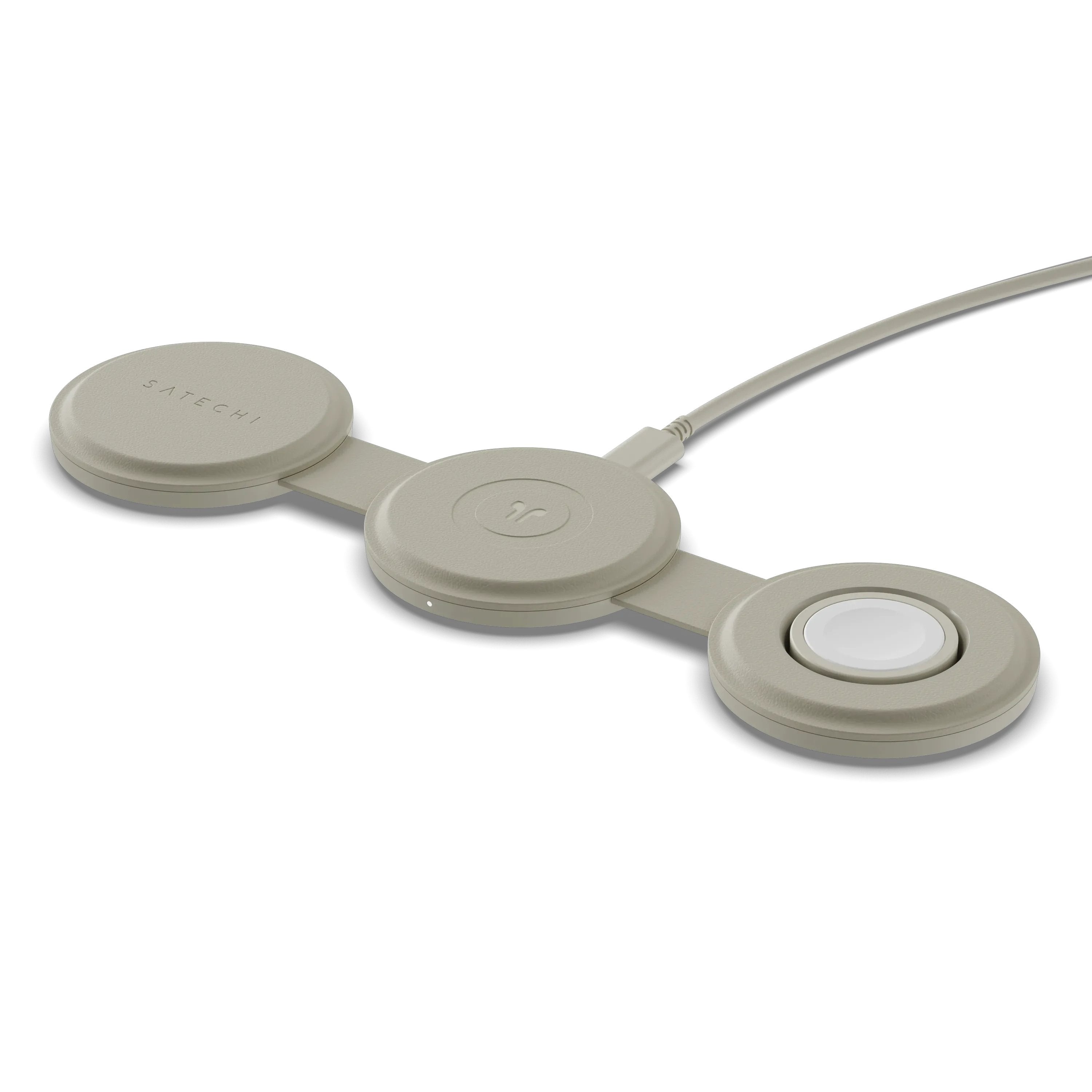 Satechi Onthego 3-In-1 Wireless Charger Sand