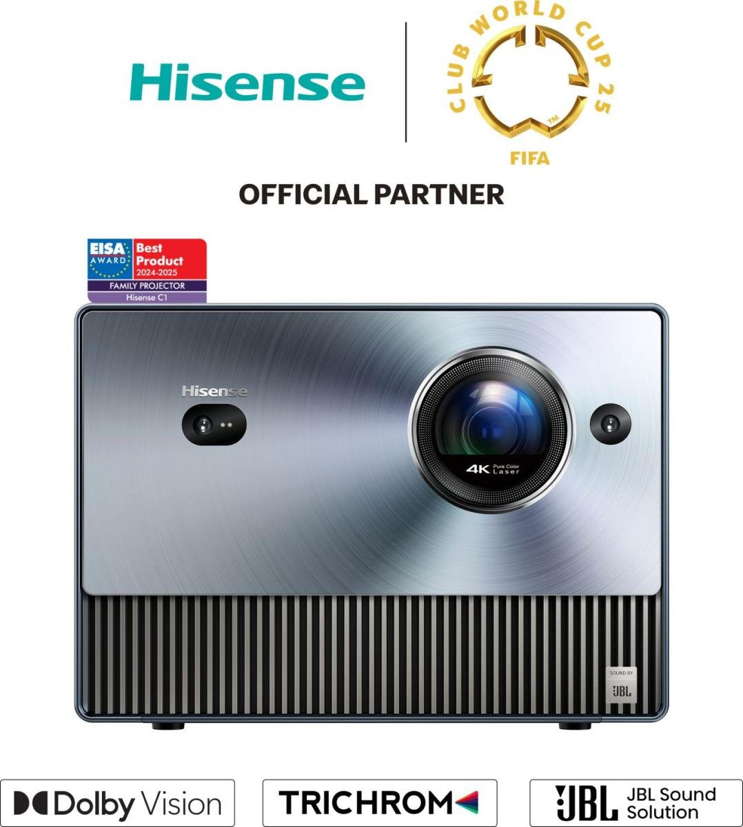 EAN 6942147495124 - Hisense C1 1600 lúmenes ANSI DMD UHD 4K (3840x2160) Azul, Gris Oscuro imagen 13