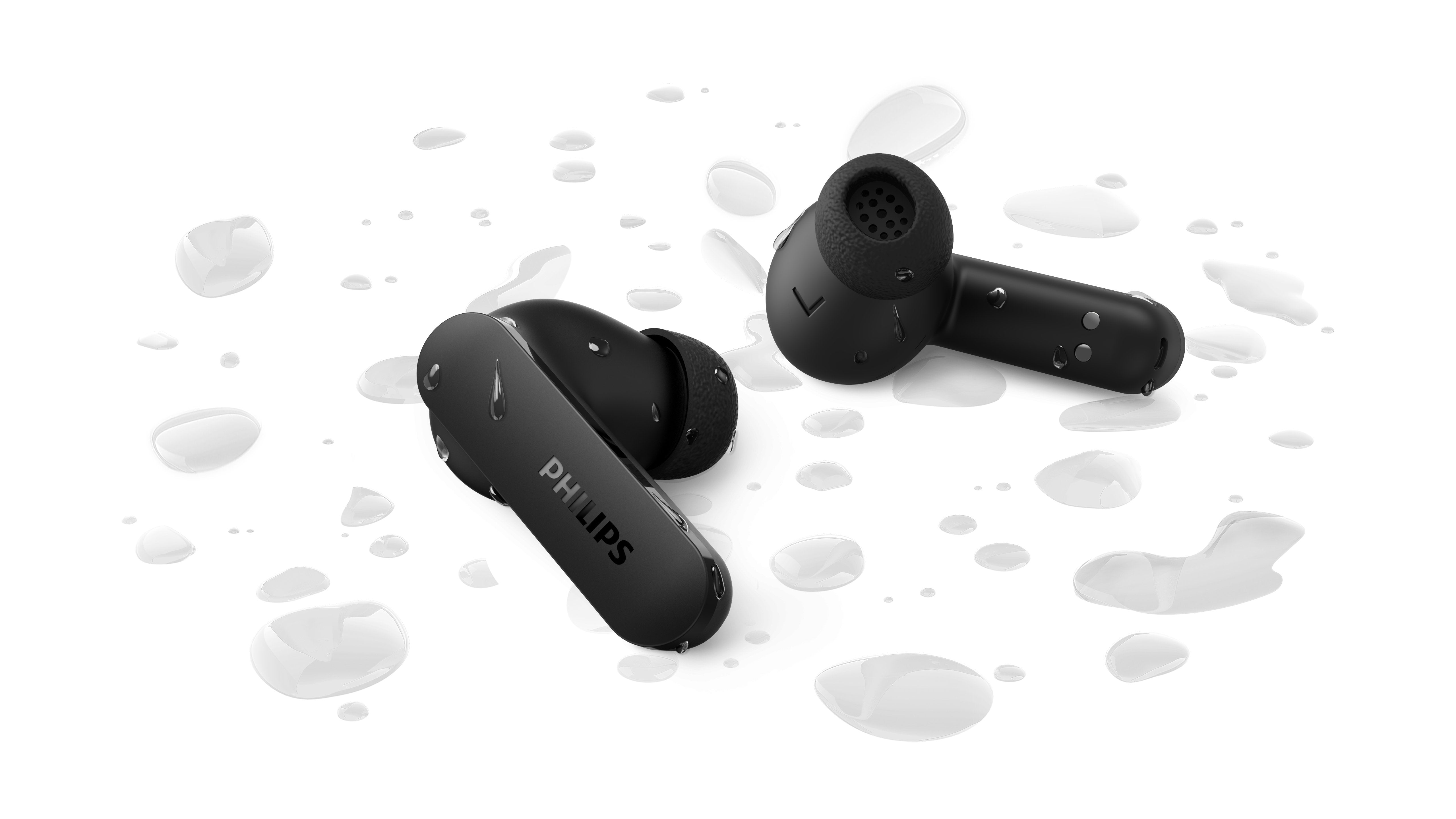Auriculares Bluetooth Philips Tat2100bk Con Estuche De Carga Autonomía 8h Negros