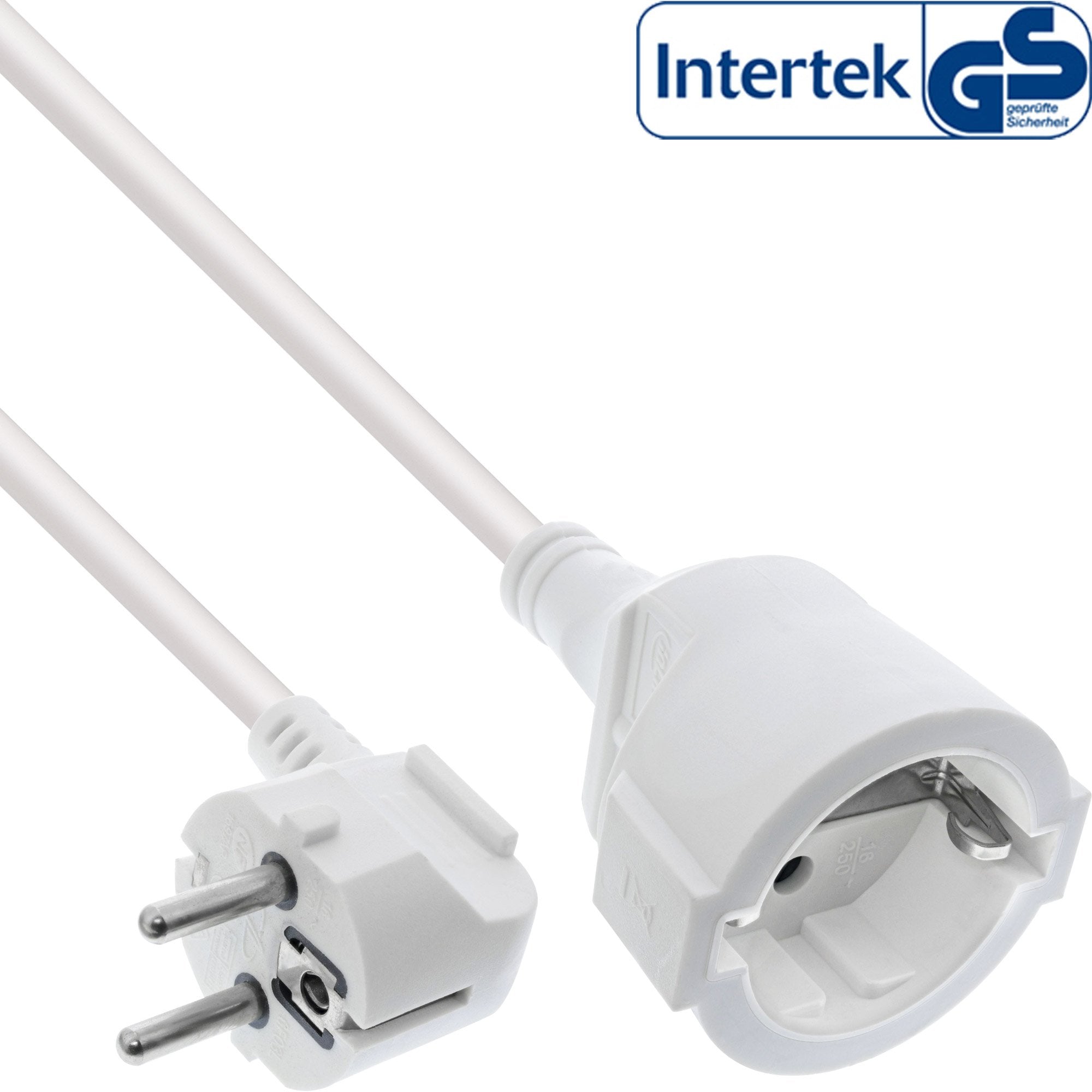 Inline® Power Cable De Extensión Angeld Type F White 5m