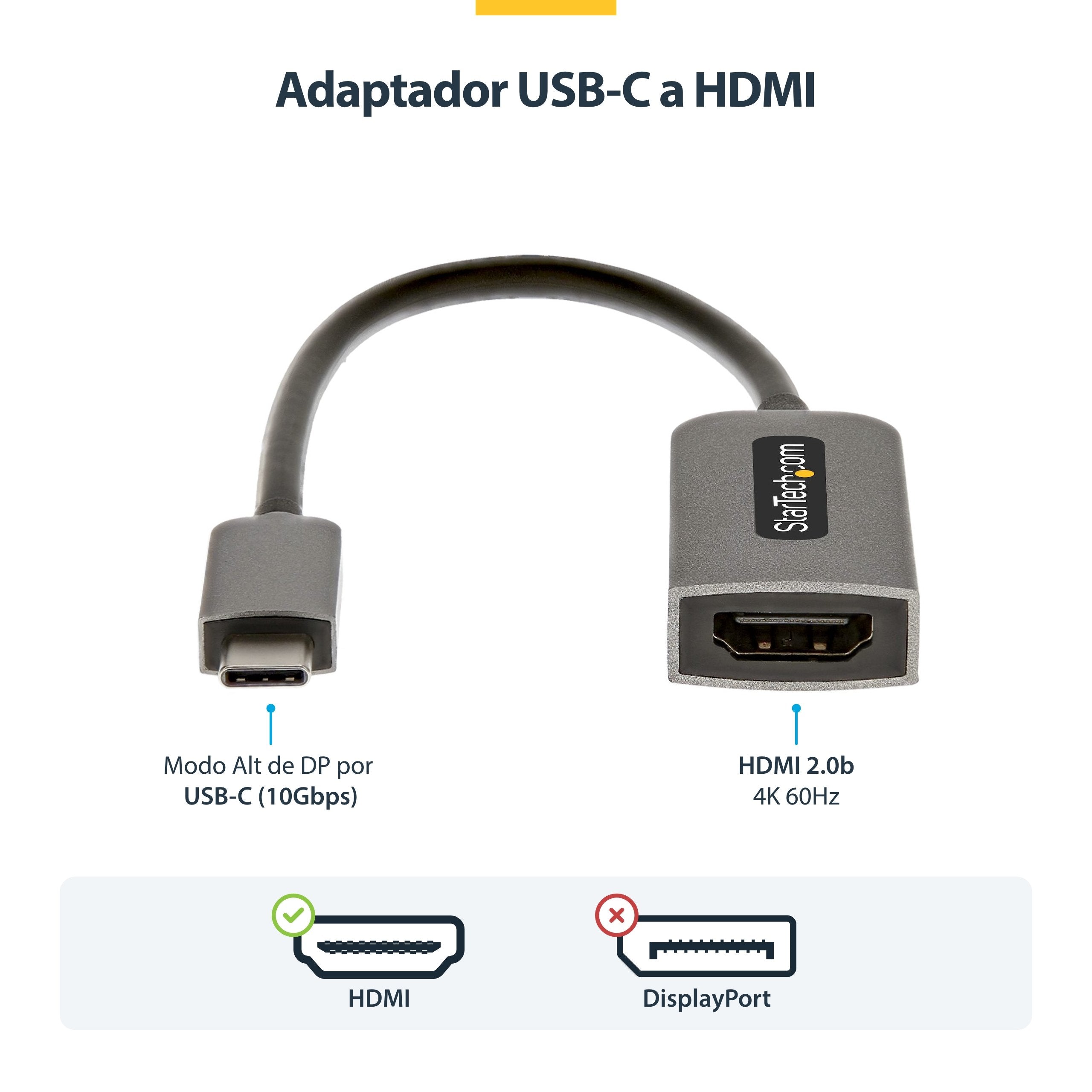 EAN 0065030893787 - StarTech.com USBC-HDMI-CDP2HD4K60 Adaptador gráfico USB 4096 x 2160 Pixeles Gris imagen 6