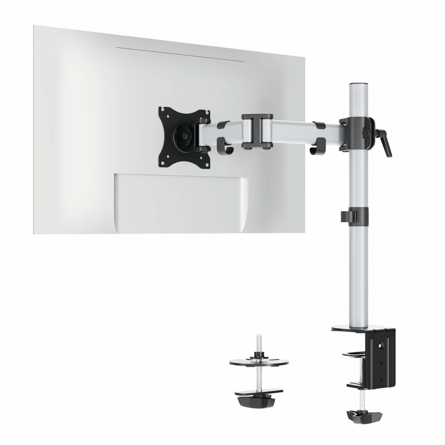 EAN 4005546734989 - Durable 509423 soporte para monitor 68,6 cm (27") Pared Plata imagen 2