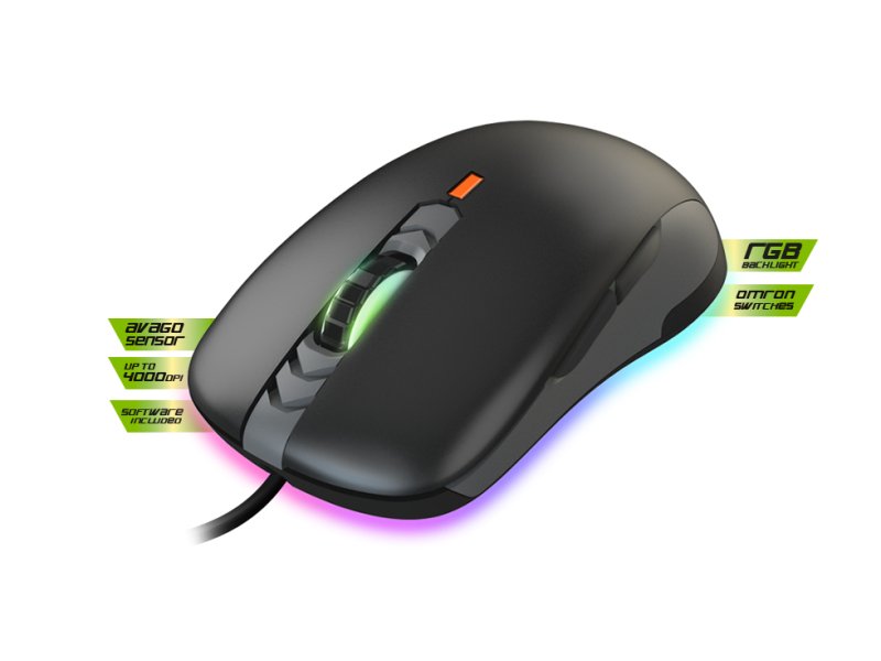 EAN 8435099522546 - KeepOut X5Pro ratón Juego Ambidextro USB tipo A Óptico 4000 DPI imagen 3