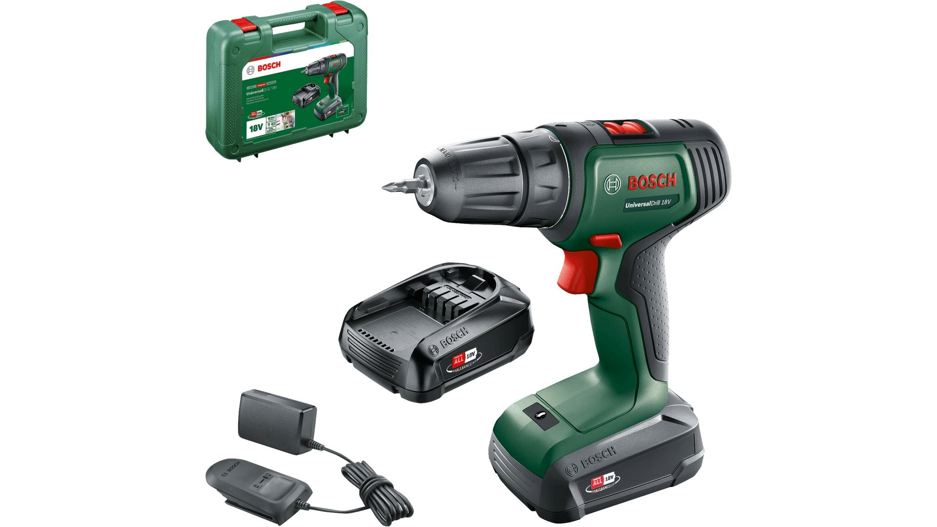 EAN 4053423225167 - Bosch UniversalDrill 18V 1450 RPM Sin llave 1,2 kg Negro, Verde imagen 2