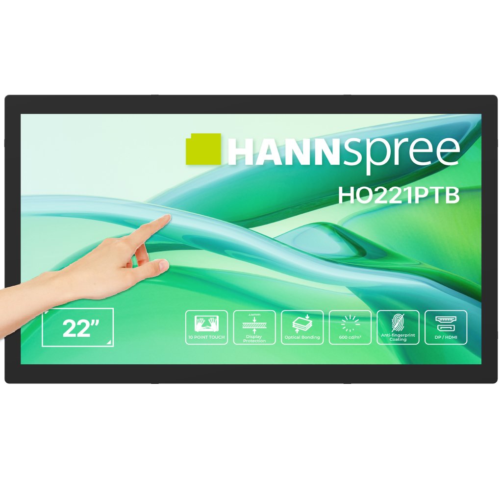 Monitor Hannspree 21,45" Ho221ptb 16:9 M-Touch Vga+Hdmi+Usb