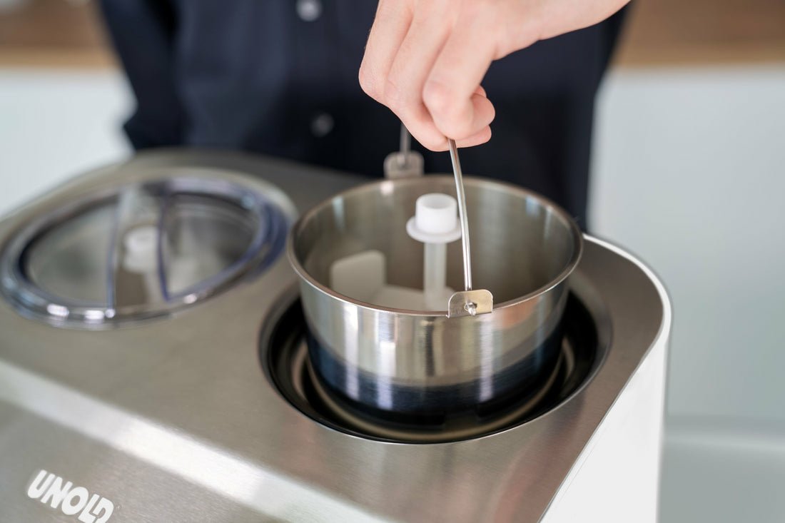 EAN 4011689488306 - Unold Doppio Compresor de helados 2,4 L 250 W Acero satinado, Blanco imagen 5