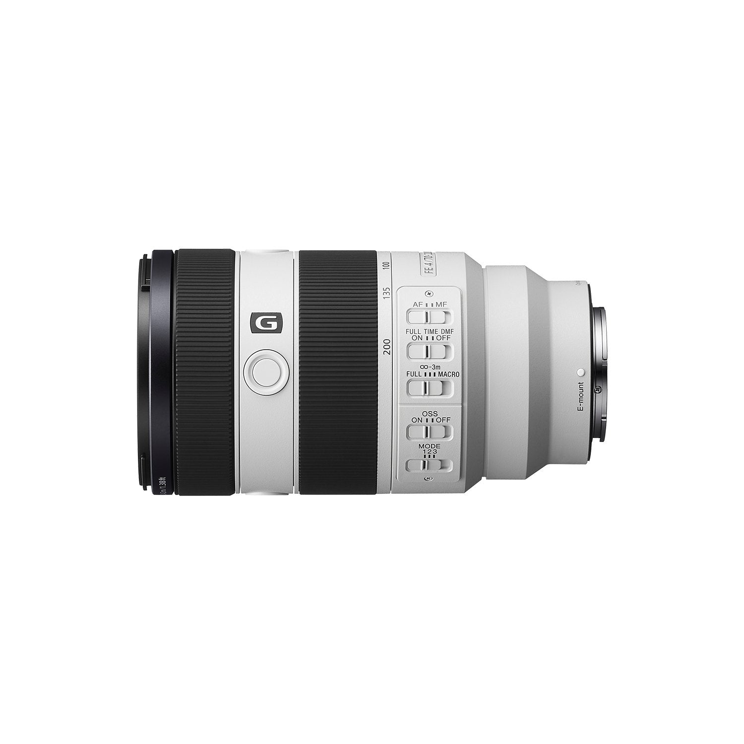 Sony Fe 70-200mm F4 Macro G Oss Ii, Lente Blanco Negro, Para Cámaras Sony Con Montura E Sel70200g2