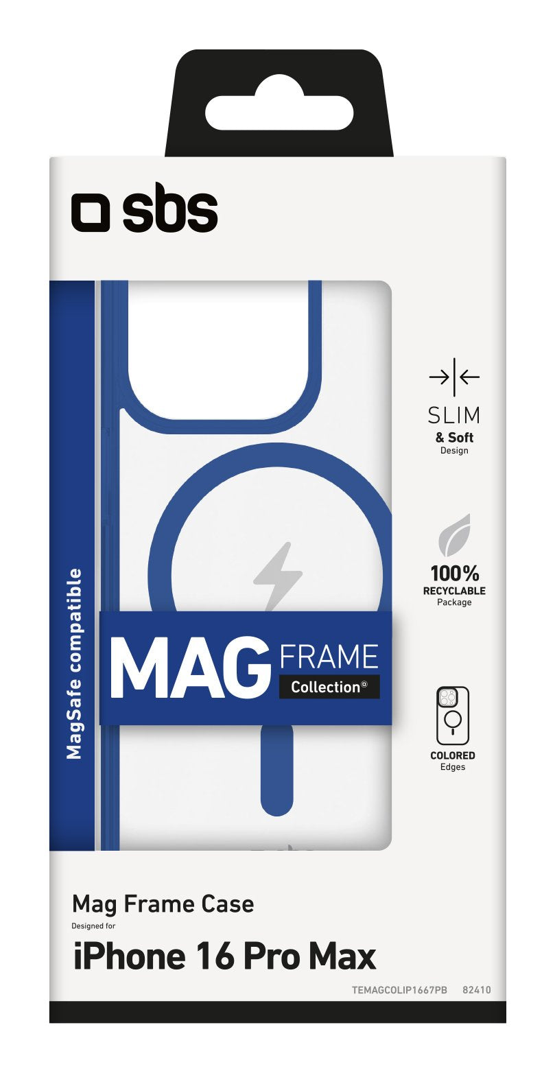 EAN 8018417482410 - SBS TEMAGCOLIP1667PB funda para teléfono móvil 17,5 cm (6.9") Azul, Transparente imagen 2