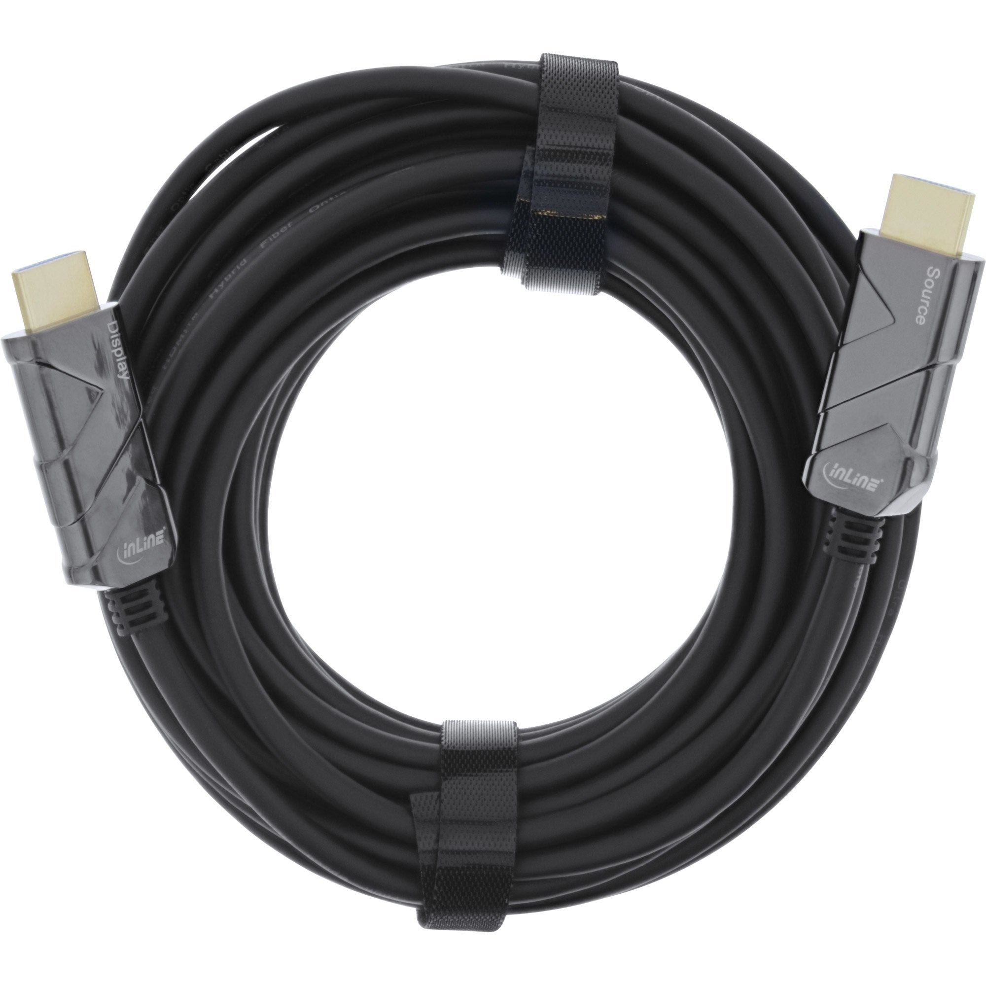 Inline® Hdmi Aoc Cable, Ultra High Speed Hdmi Cable, 8k4k, Negro, 100m