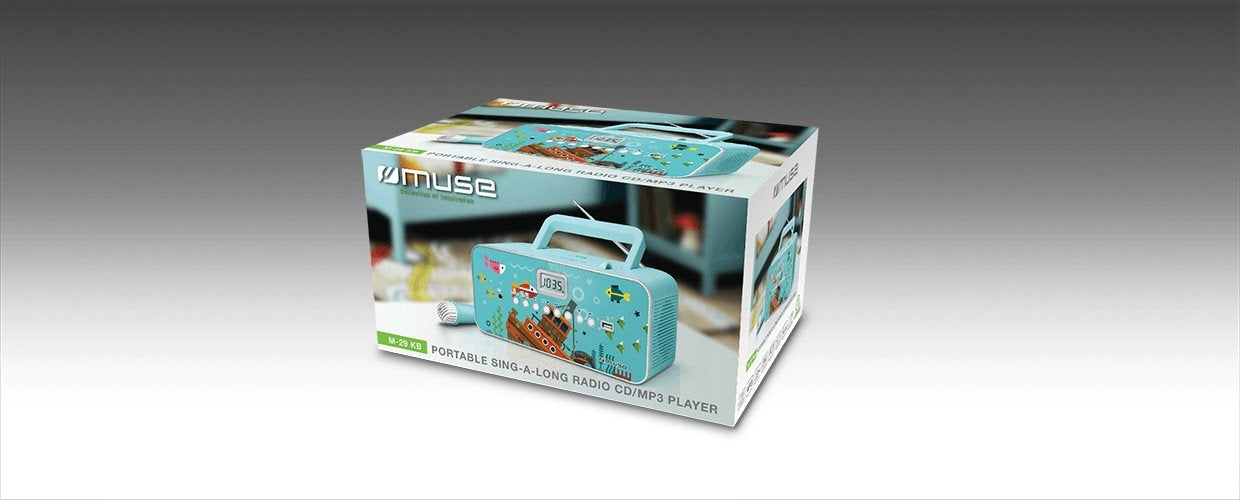 Radio Cd Muse M-29kb Portable Mp3 Player With Usb