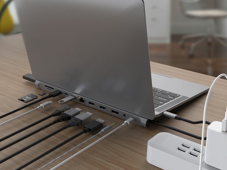 Conceptronic Adaptador Usb-C -> Hdmi,Dp,Usb3.0 2.0,Pd,Gbe 0.18