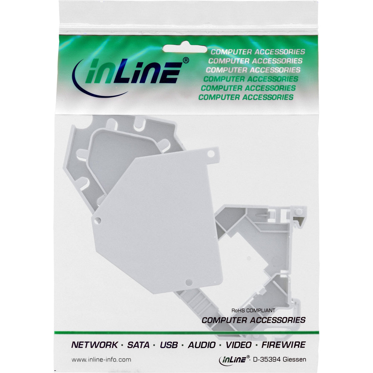 Soporte De Módulo Inline Keystone Snap-In Fiber Keystone, 1 Puerto Para Carril Din