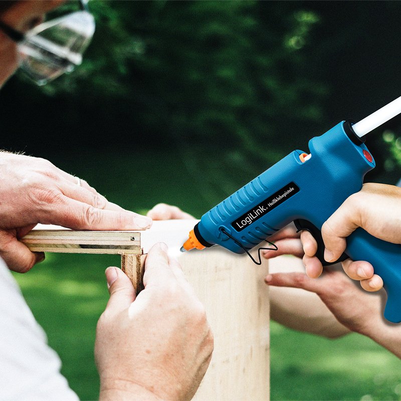 EAN 4052792060898 - LogiLink WZ0052 pistola y lápiz de silicona caliente Pistola de cola termofusible Azul 80 W imagen 6
