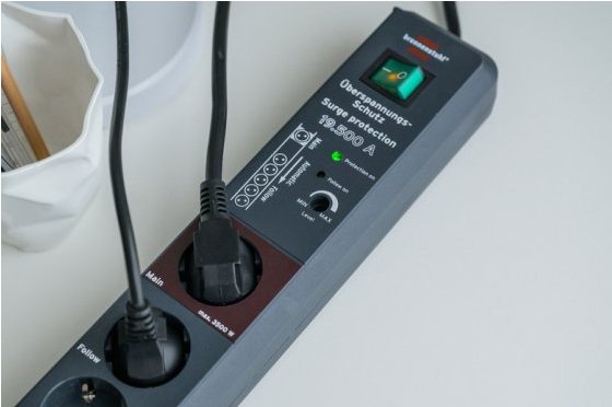 Brennenstuhl Regleta De Enchufes 6 Vías Antracita 3m H05vv-F 3g1.5; 1xmaster 5xslave