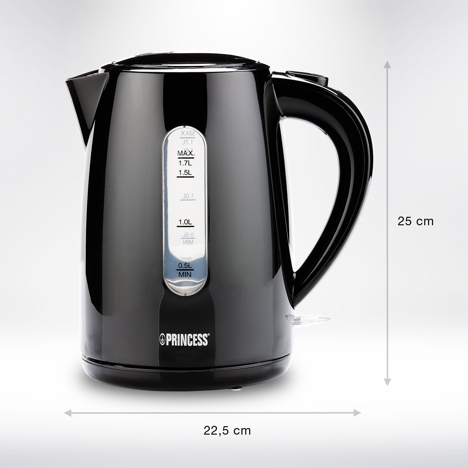 Hervidor De Agua Princess 236017 Black Style 2200w Capacidad 1.7l