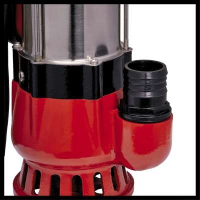 Bomba De Agua Sucia Einhell Gc-Dp 5010 G, Sumergible/Bomba De Presión (Rojo/Acero Inoxidable, 500 Vatios)