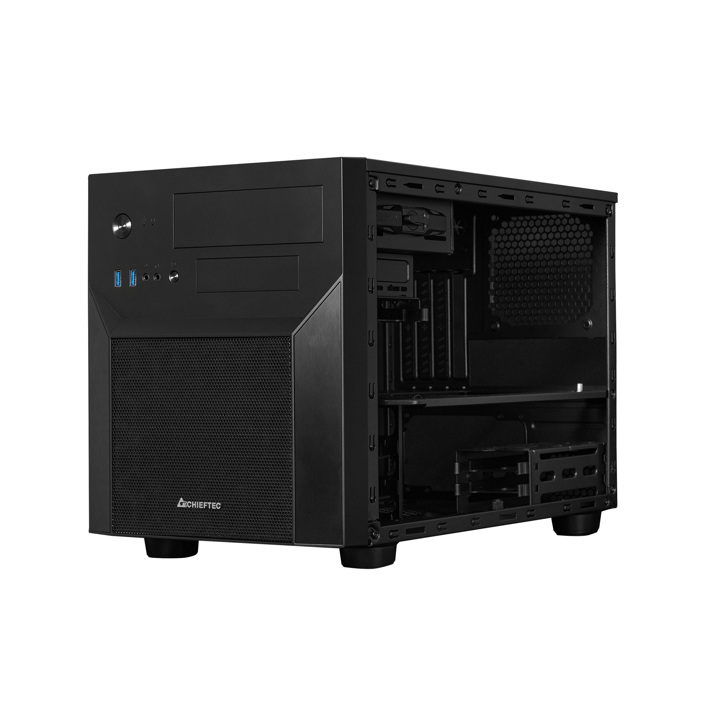 EAN 0753263077349 - Chieftec CI-02B-OP carcasa de ordenador Cubo Negro imagen 4