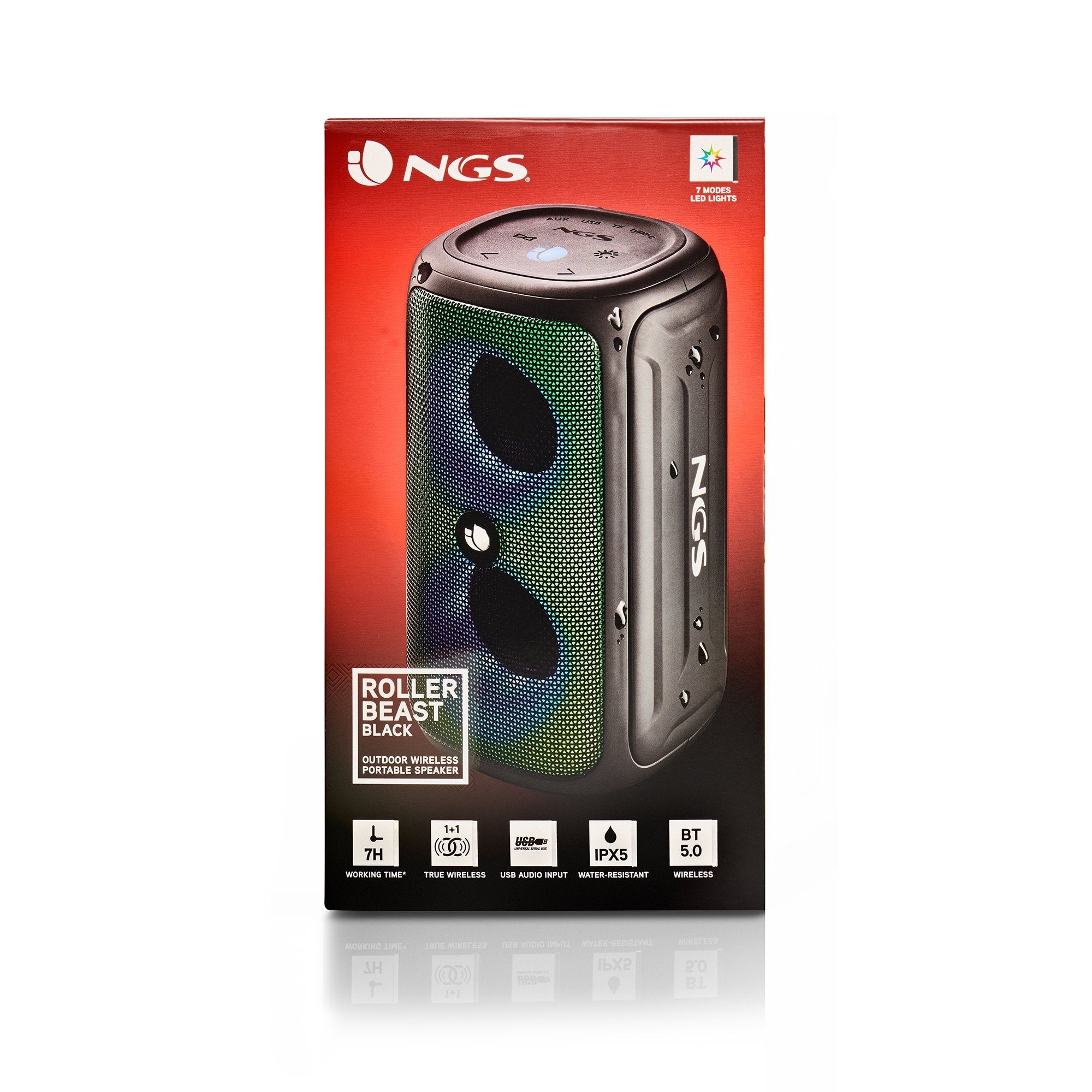 Altavoz Con Bluetooth Ngs Roller Beast 32w 2.0 Negro