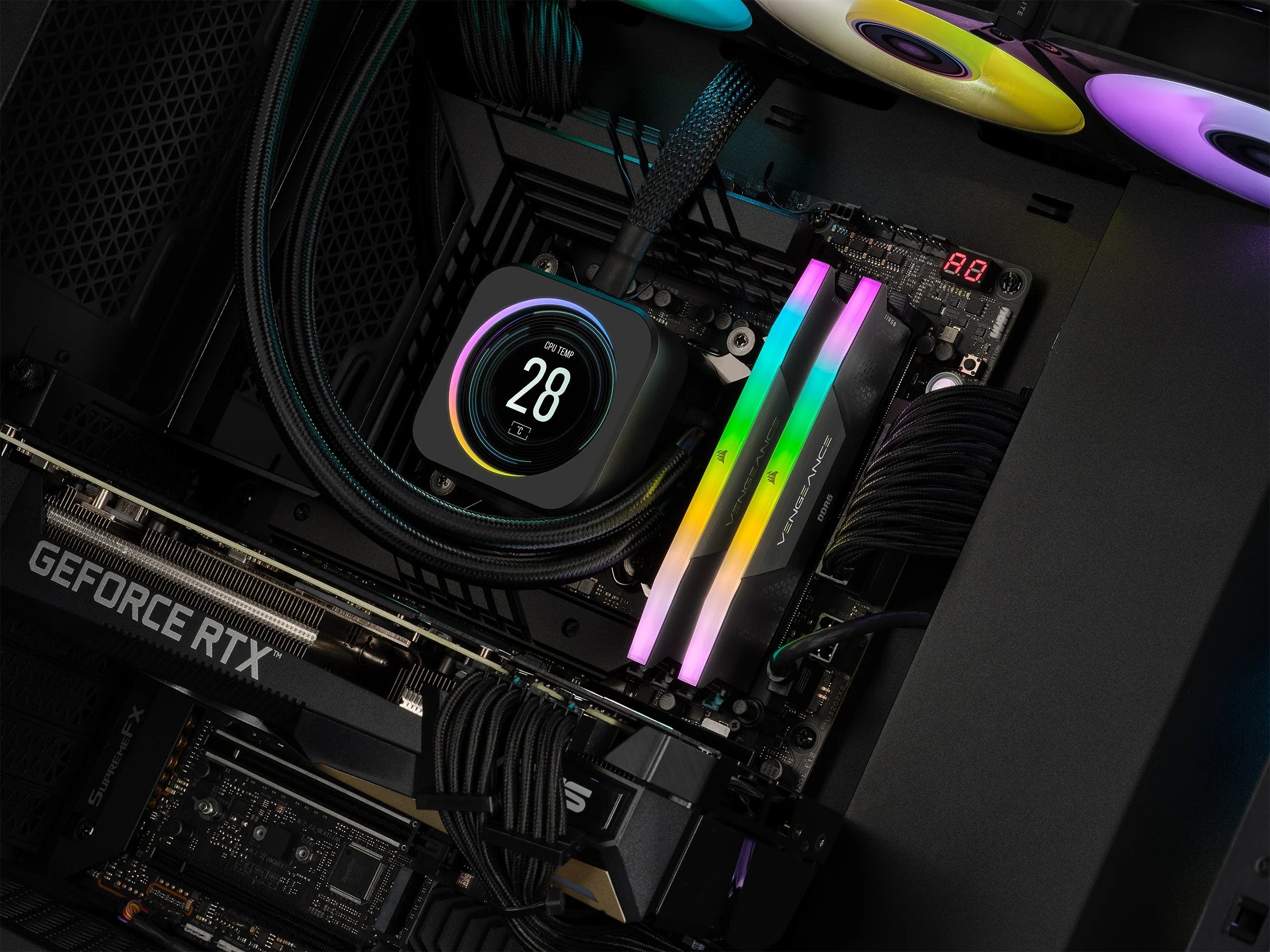 EAN 0840006680628 - Corsair Vengeance RGB CMH32GX5M2B6000C38 módulo de memoria 32 GB 2 x 16 GB DDR5 288-pin DIMM imagen 5