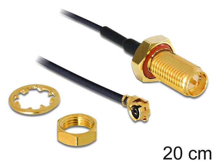 Delock Cable De Antena Rp-Sma Hembra Para Instalación > Mhf / U.Fl-Lp-068