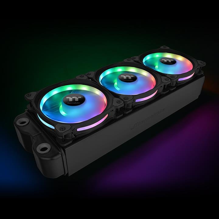 Ven 120x120 Thermaltake Riing Duo 12 Rgb Tt 3-Uds Pack 3 Unds/Vent 120x120mm Rgb/1500 Rpm Cl-F073-Pl12sw-A