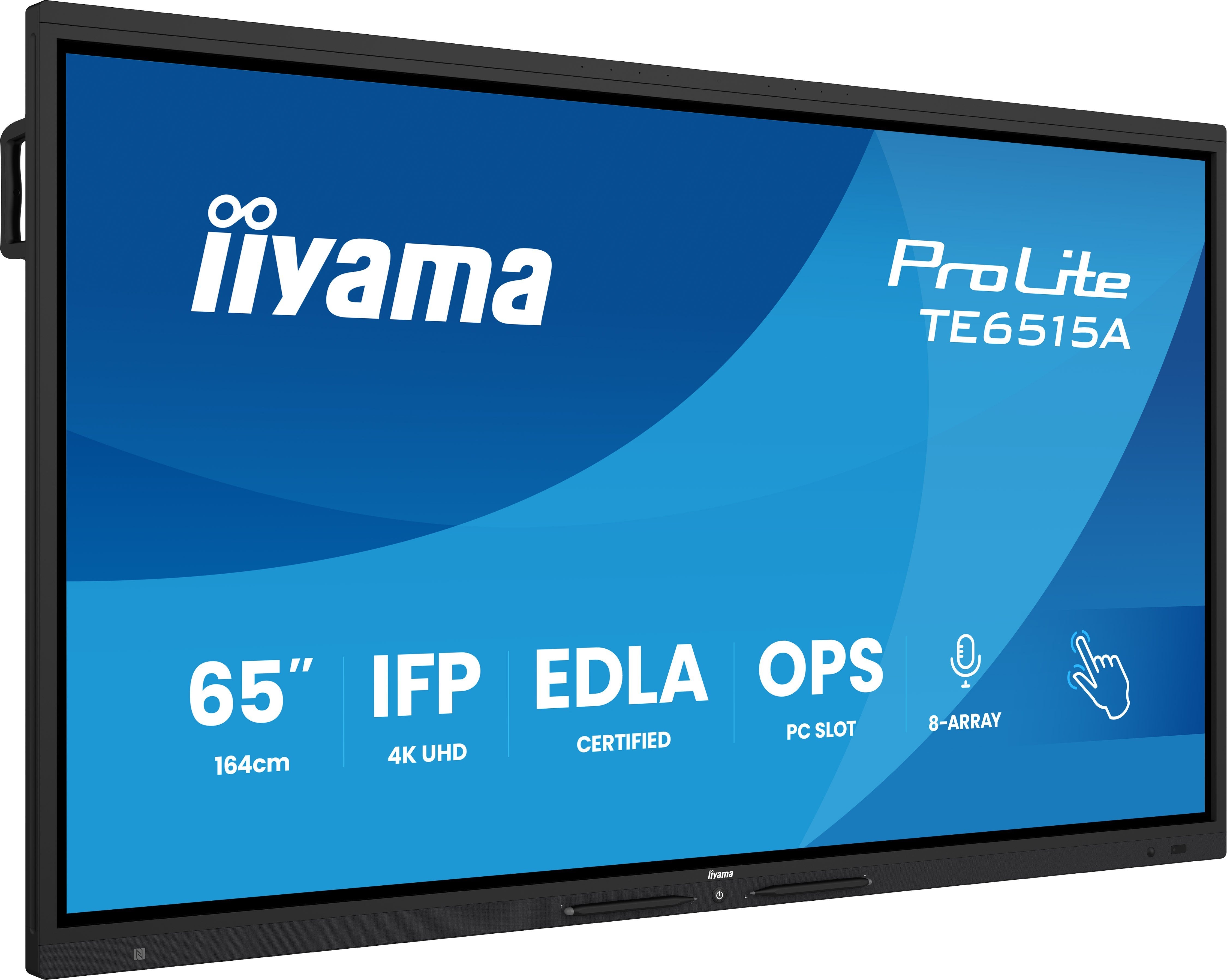 EAN 4948570127481 - iiyama TE6515A-B2AG pantalla de señalización Diseño de quiosco 163,8 cm (64.5") Wifi 550 cd / m² 4K Ultra imagen 1