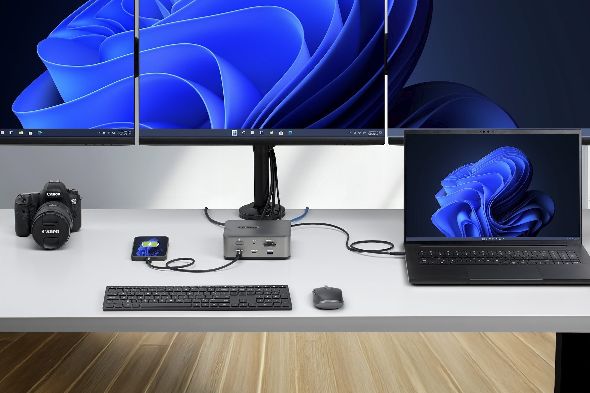 EAN 0065030923118 - StarTech.com 215UE-TB5USB4DOCK base para portátil y replicador de puertos Alámbrico Gris imagen 3