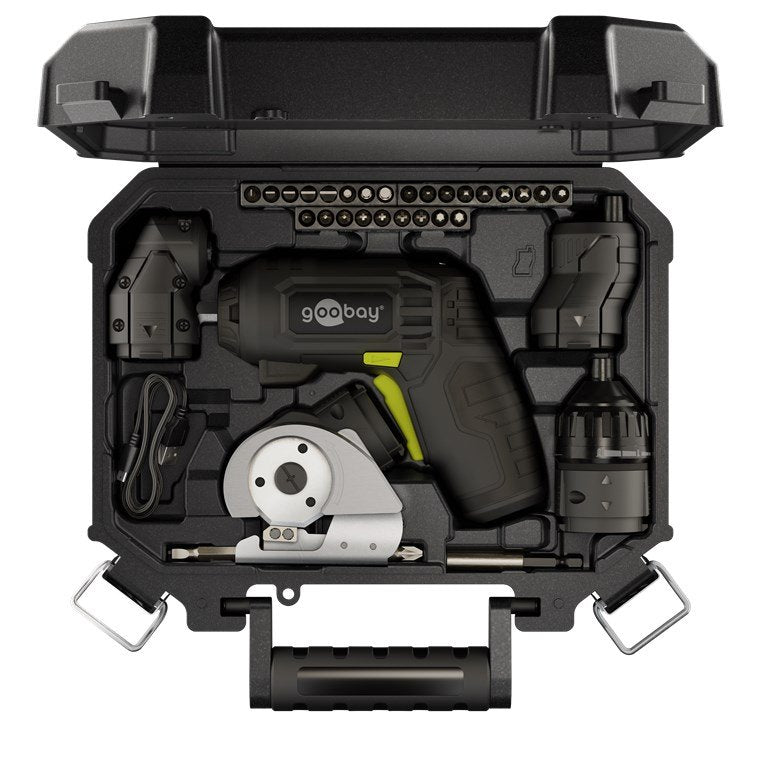 EAN 4040849778179 - Goobay 77817 destornillador eléctrico y llave de impacto 200 RPM Negro, Amarillo imagen 6