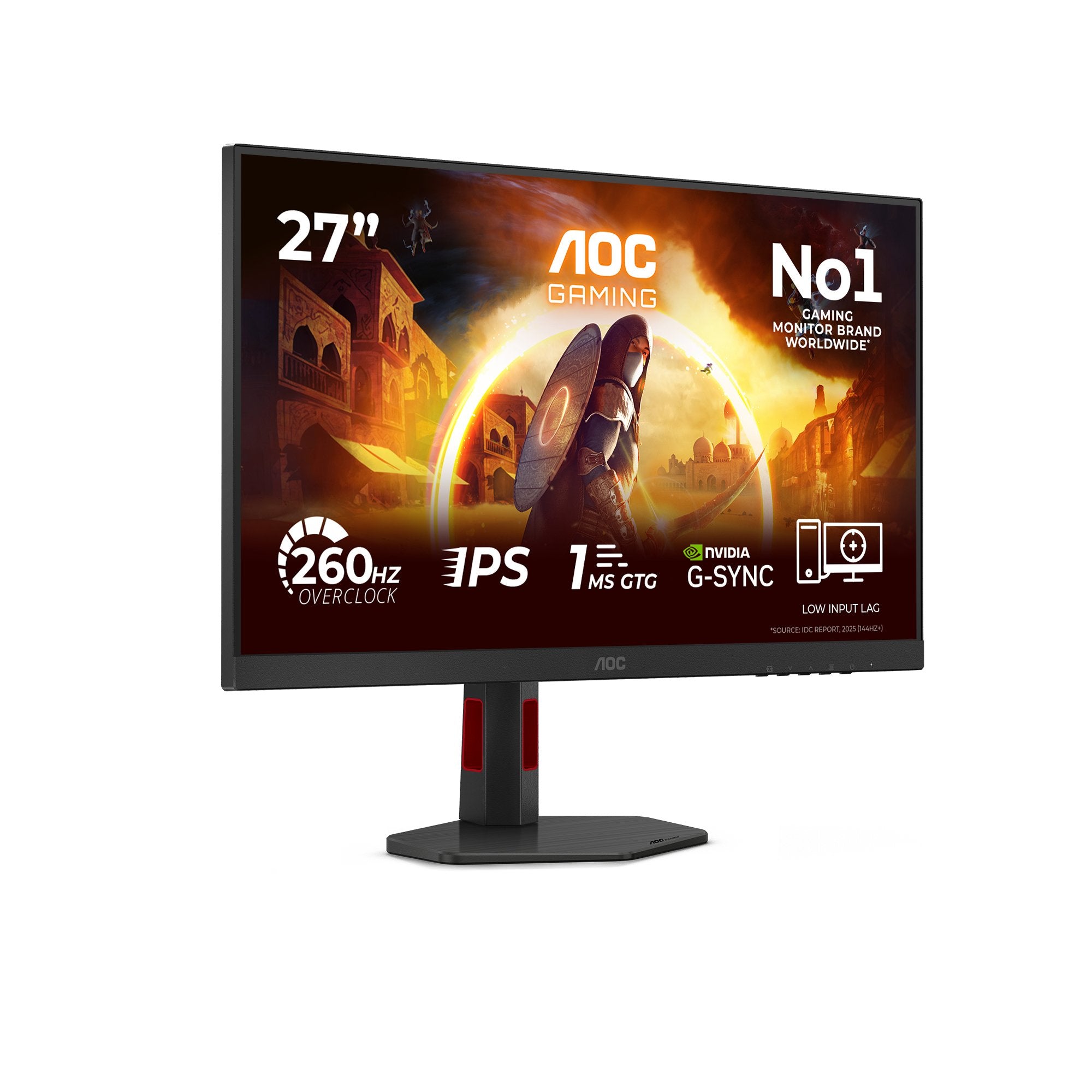 EAN 4038986183246 - AOC G4 27G4ZR/69 pantalla para PC 68,6 cm (27") 1920 x 1080 Pixeles Negro, Rojo imagen 2