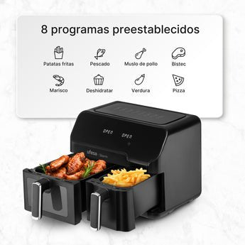 Freidora De Aire Ufesa Storm Doble 2700w 9l Negro