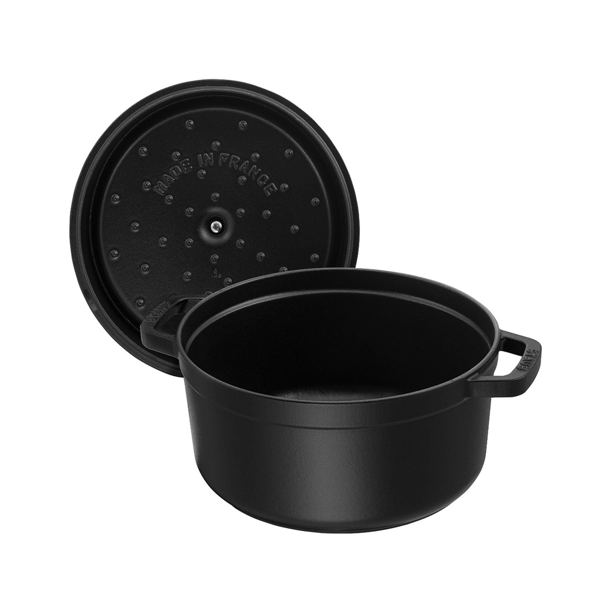 Staub Round Cocotte, Hierro Fundido De 26 Cm, Negro