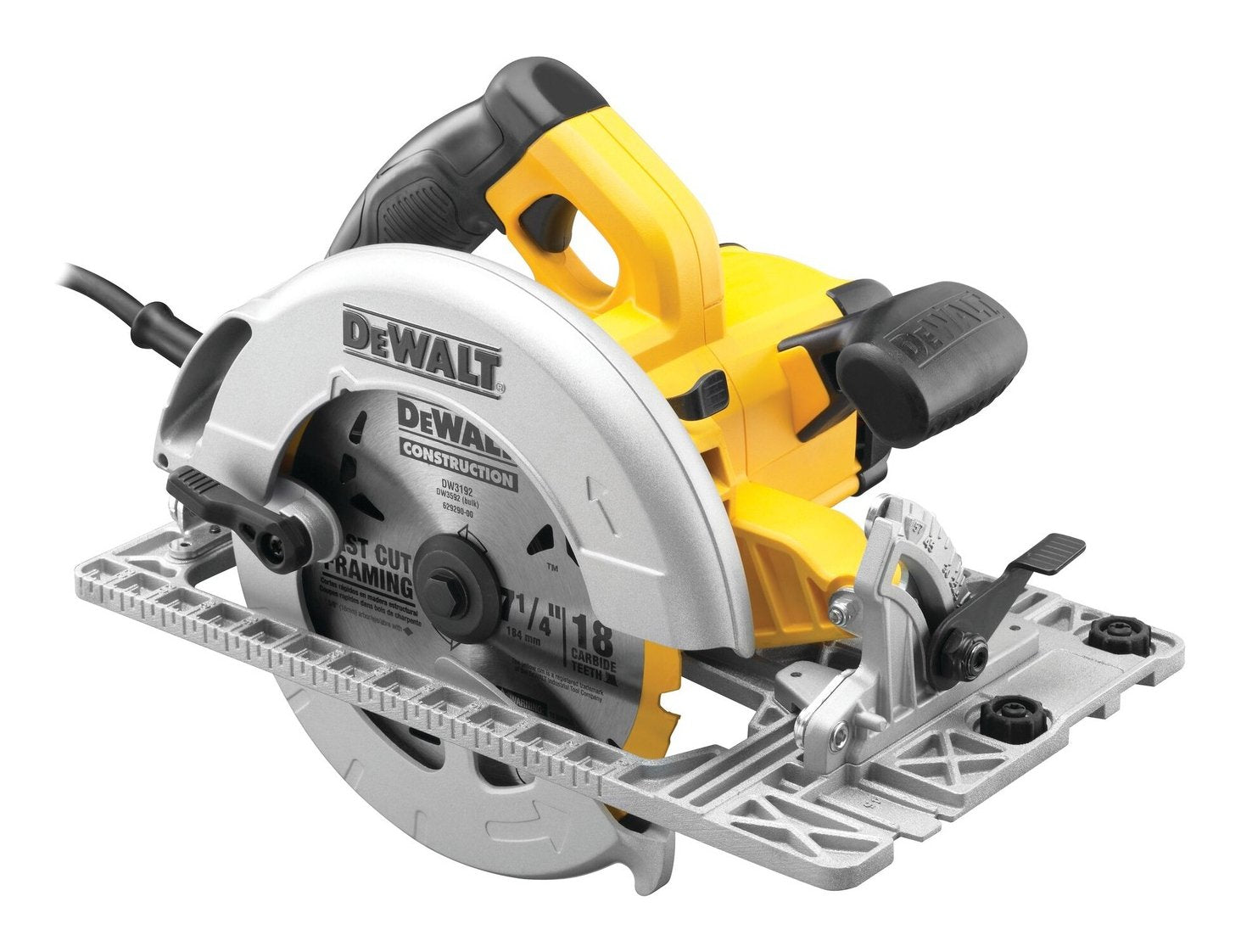 Sierra Circular Dewalt Dwe576k Negro, Amarillo 1.600 Watt