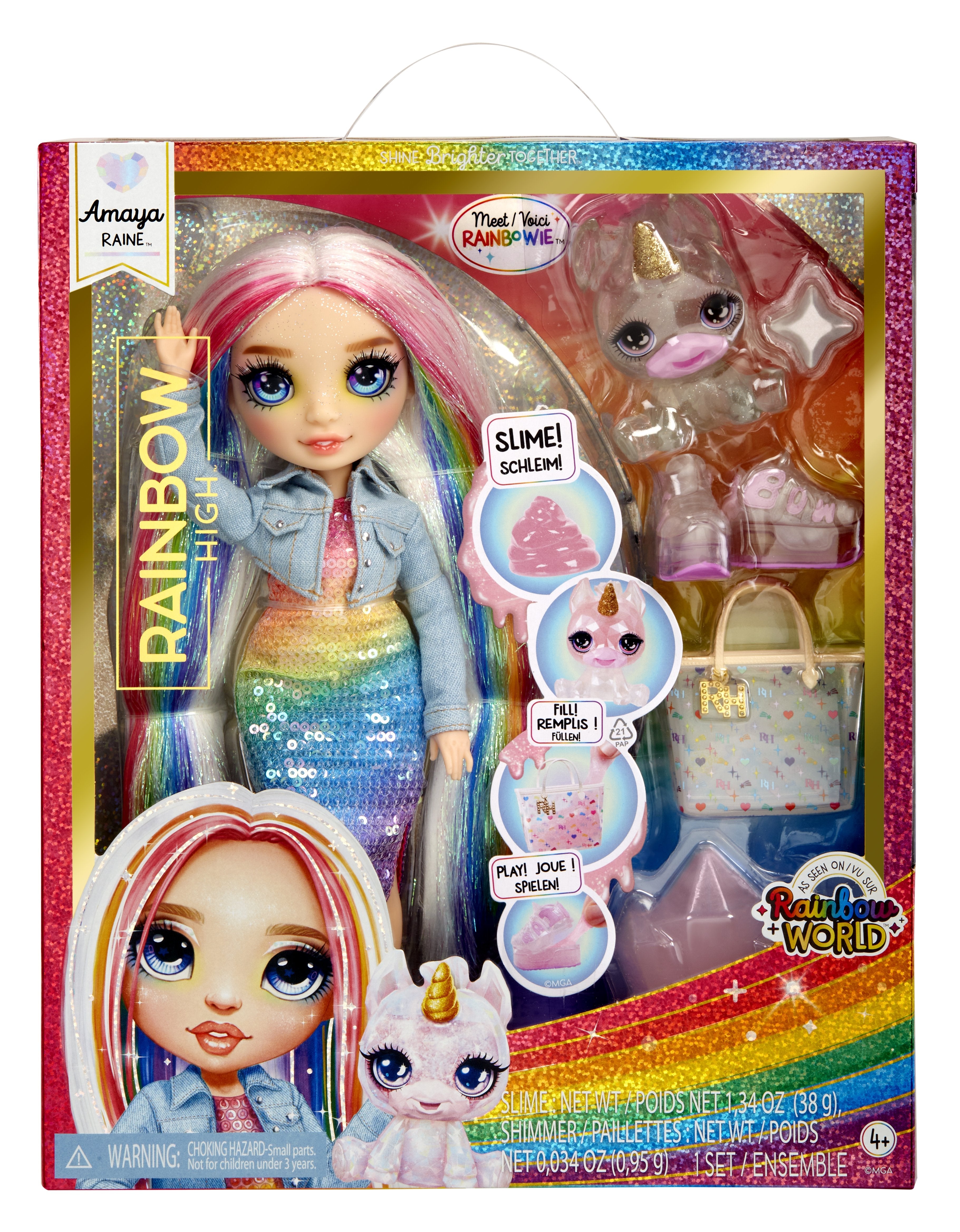 Muñeca Clásica De Alta Costura Rainbow De Mga Entertainment: Amaya, Muñeca 120230-Eu